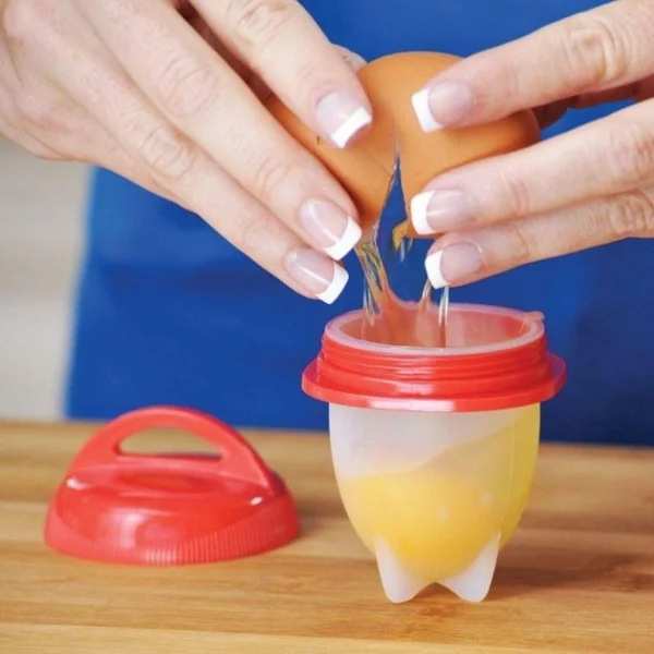 Яйцеварка Silicone Egg Boil на 6 яиц, силиконовые формочки для варки яиц вкрутую и всмятку