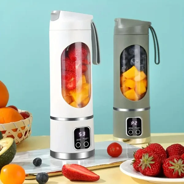 Портативный блендер-соковыжималка LY-638 в бутылке с USB-зарядкой, аккумуляторный измельчитель на 3 скорости