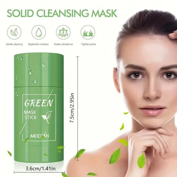 Маска-стик для лица Green Mask Stick с зеленым чаем 40 г – очищающая маска против черных точек и акне