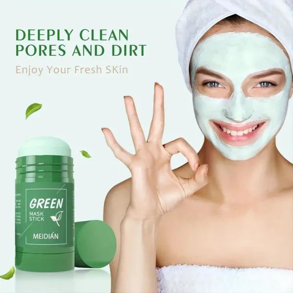 Маска-стик для лица Green Mask Stick с зеленым чаем 40 г – очищающая маска против черных точек и акне