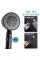 Насадка для душа TVT-08 черная, ручной душ с кнопкой Стоп, 5 режимов и водосбережением