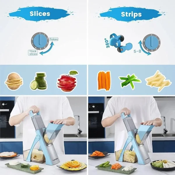 Многофункциональная овощерезка Vegetable Cutter 223-6 с контейнером и 40 режимами нарезки