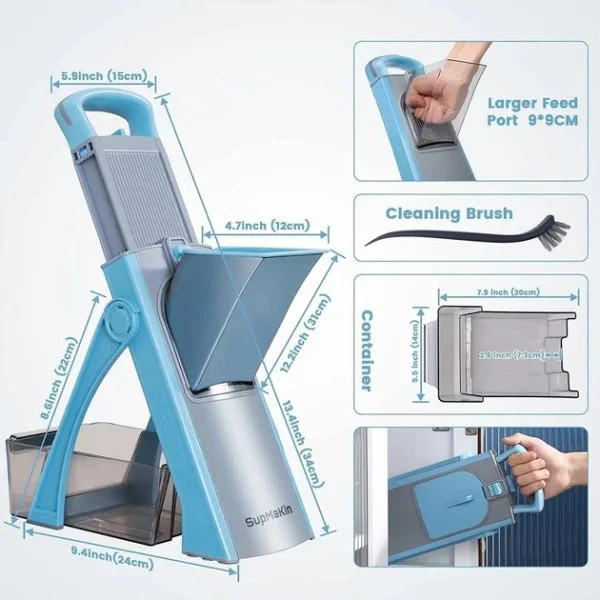 Многофункциональная овощерезка Vegetable Cutter 223-6 с контейнером и 40 режимами нарезки