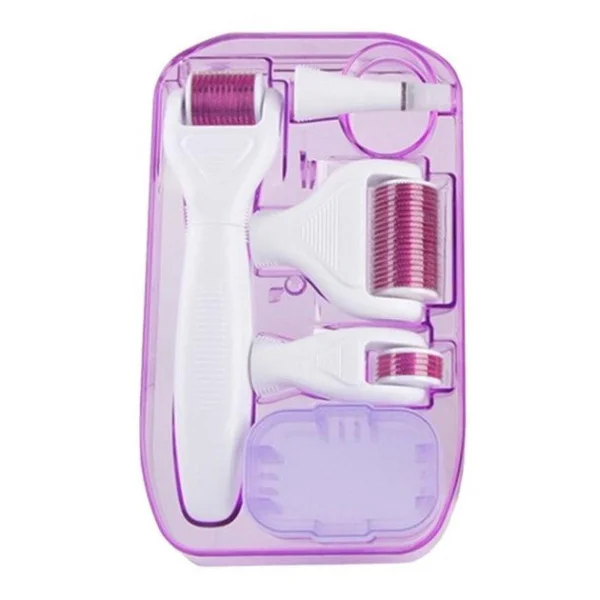 Мезороллер для лица и тела 5в1 Derma Roller System – титановые иглы, омоложение, подтяжка, уход за кожей