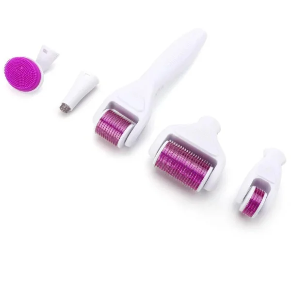 Мезороллер для лица и тела 5в1 Derma Roller System – титановые иглы, омоложение, подтяжка, уход за кожей