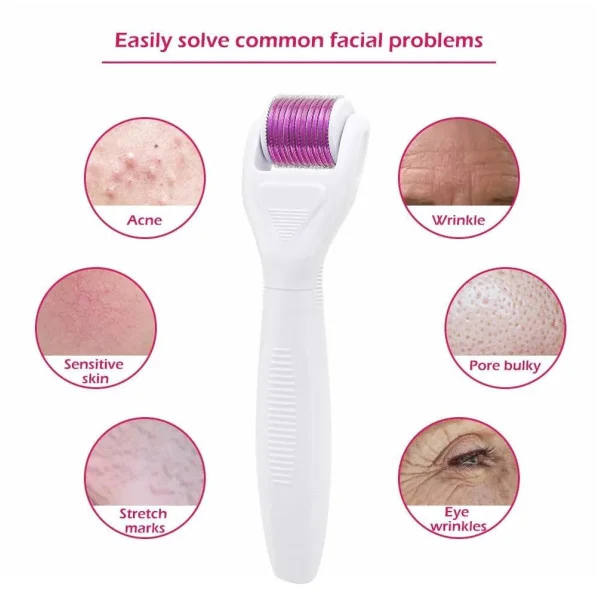 Мезороллер для лица и тела 5в1 Derma Roller System – титановые иглы, омоложение, подтяжка, уход за кожей