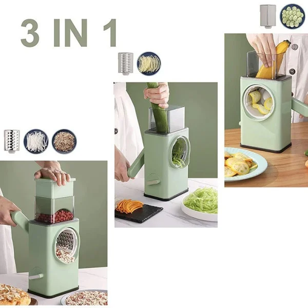 Измельчитель для овощей 3в1 VEGETABLE CUTTER Ручная овощерезка