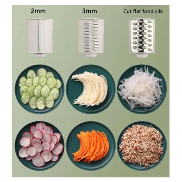 Измельчитель для овощей 3в1 VEGETABLE CUTTER Ручная овощерезка