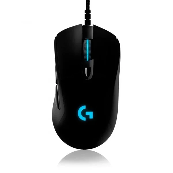 Игровая проводная мышь G407 Silent Plus, LED подсветка, 12000 DPI, бесшумная, эргономичная