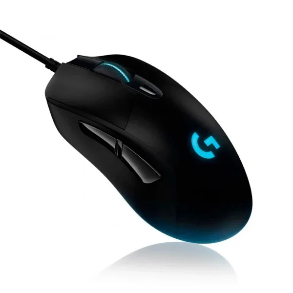 Игровая проводная мышь G407 Silent Plus, LED подсветка, 12000 DPI, бесшумная, эргономичная