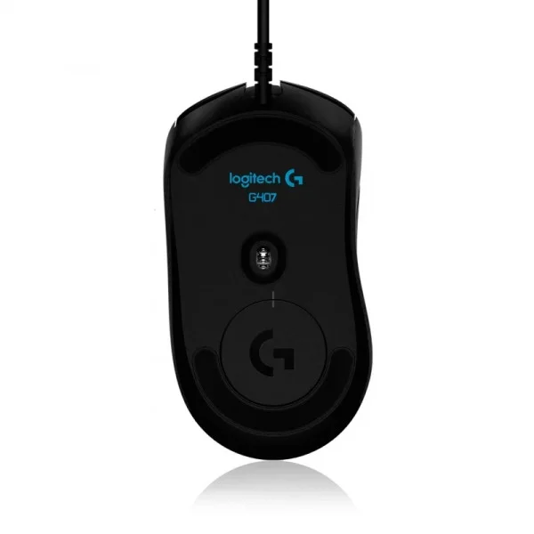 Игровая проводная мышь G407 Silent Plus, LED подсветка, 12000 DPI, бесшумная, эргономичная