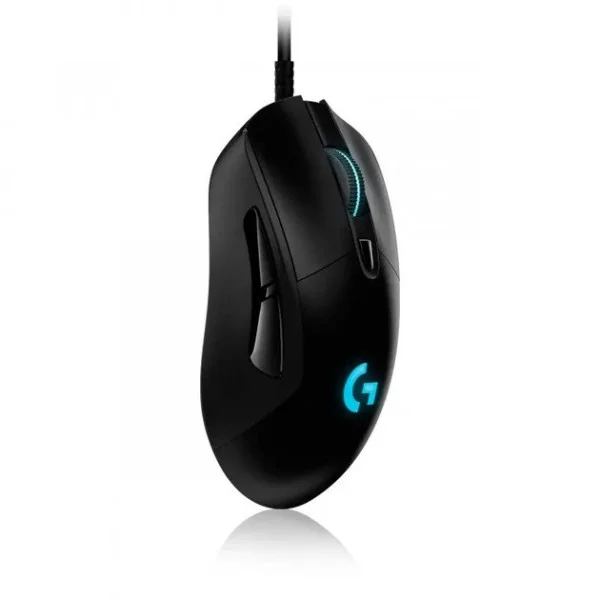Игровая проводная мышь G407 Silent Plus, LED подсветка, 12000 DPI, бесшумная, эргономичная