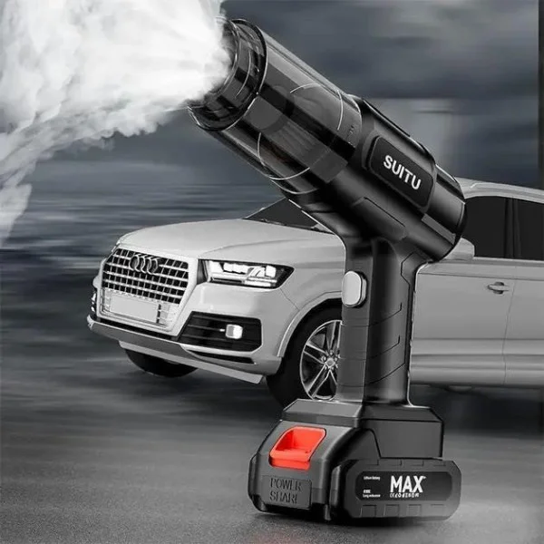 Автомобильный пылесос Vacuum Cleaner 9997 с аккумулятором, HEPA фильтром и 6 насадками