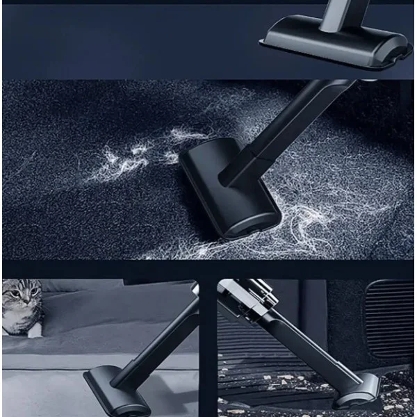 Автомобильный пылесос Vacuum Cleaner 9997 с аккумулятором, HEPA фильтром и 6 насадками