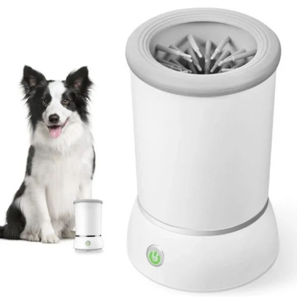 Автоматическая мойка лап для собак Pet Foot Wash с USB и силиконовыми щетками