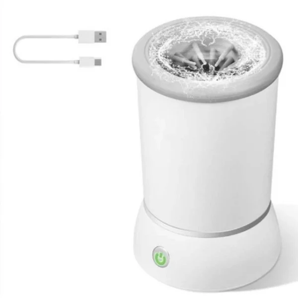 Автоматическая мойка лап для собак Pet Foot Wash с USB и силиконовыми щетками