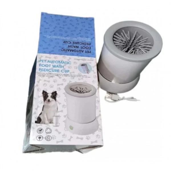 Автоматическая мойка лап для собак Pet Foot Wash с USB и силиконовыми щетками