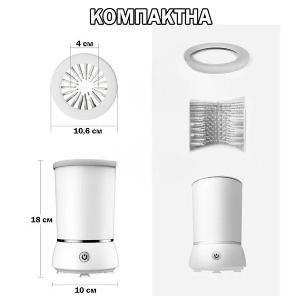Автоматическая мойка лап для собак Pet Foot Wash с USB и силиконовыми щетками