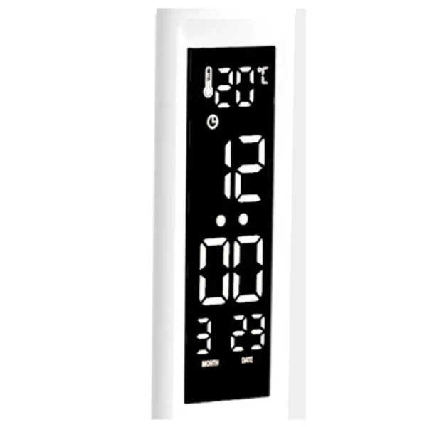Многофункциональная настольная LED лампа 868S с термометром и подставкой для телефона, белая