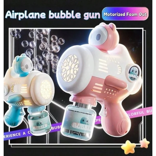 Машинка для мыльных пузырей Bubble Maker с подсветкой и аккумулятором для детей