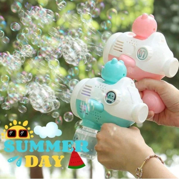 Машинка для мыльных пузырей Bubble Maker с подсветкой и аккумулятором для детей