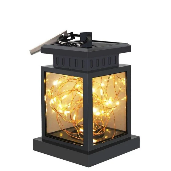 Солнечный подвесной фонарь UniSolar NF101 с тёплым LED-светом и влагозащитой для улицы