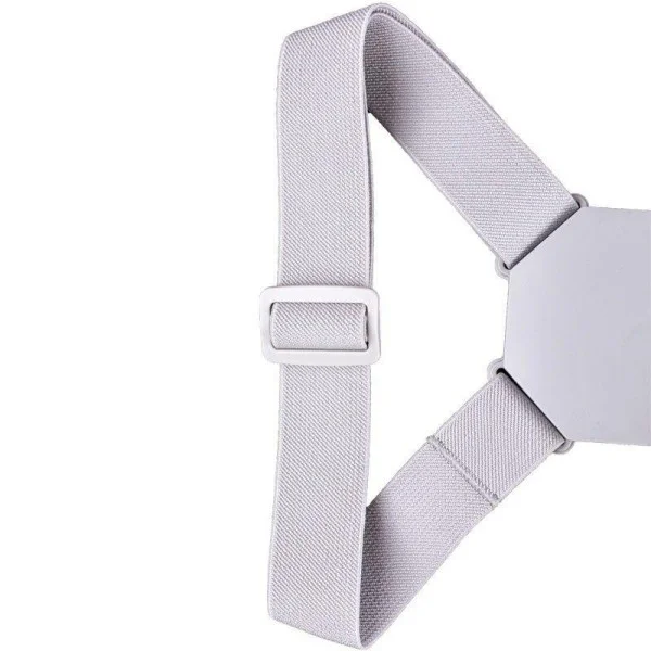 Умный корректор осанки с вибрацией и USB зарядкой для спины Серый