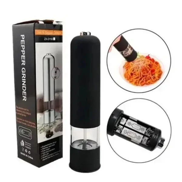 Автоматическая мельница для соли и перца Dispener, электрическая, белая