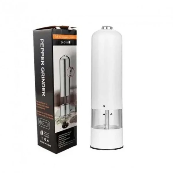 Автоматическая мельница для соли и перца Dispener, электрическая, белая
