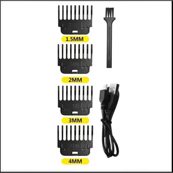 Машинка для стрижки волос HAIR CUTTER LY-452 прозрачная с аккумулятором и насадками