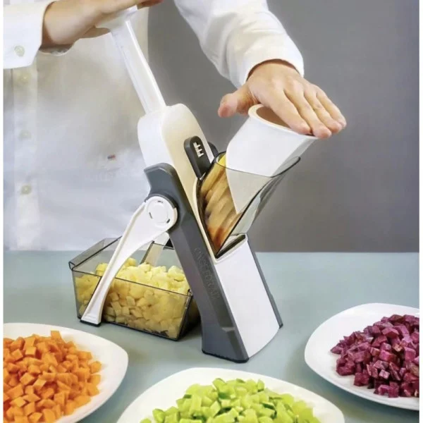 Мультислайсер Brava Spring Slicer 40 в 1 / овощерезка с пружинным механизмом для фруктов и овощей