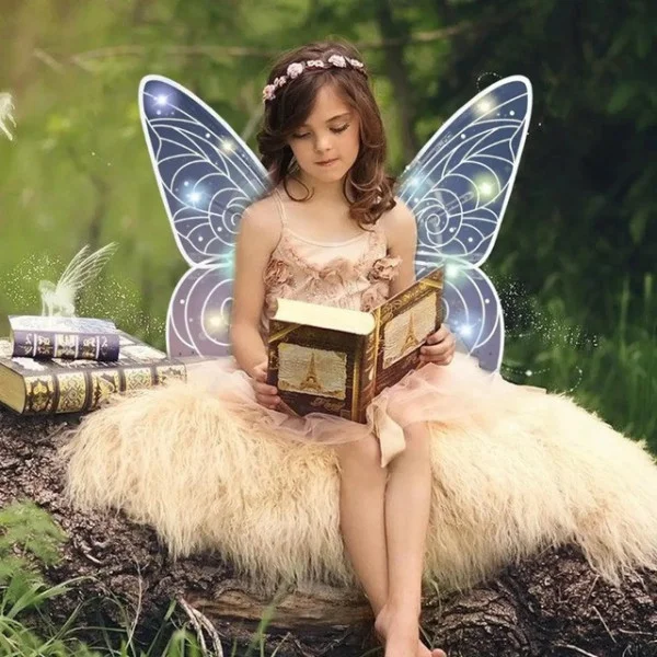 Крылья феи с подсветкой и музыкой Wings of Fairy 840, регулируемые, размах 64 см