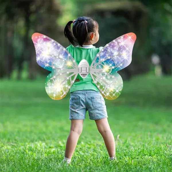 Крылья феи с подсветкой и музыкой Wings of Fairy 840, регулируемые, размах 64 см