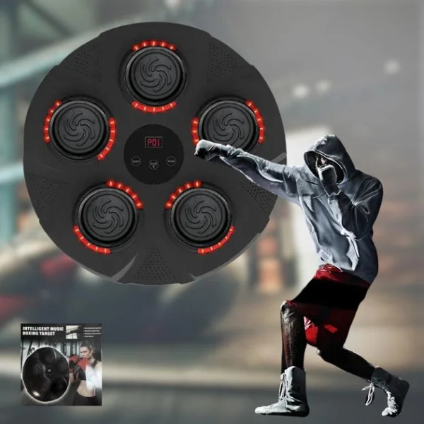 Интерактивная боксерская мишень Boxing с подсветкой и сенсорным управлением, USB и аккумулятор