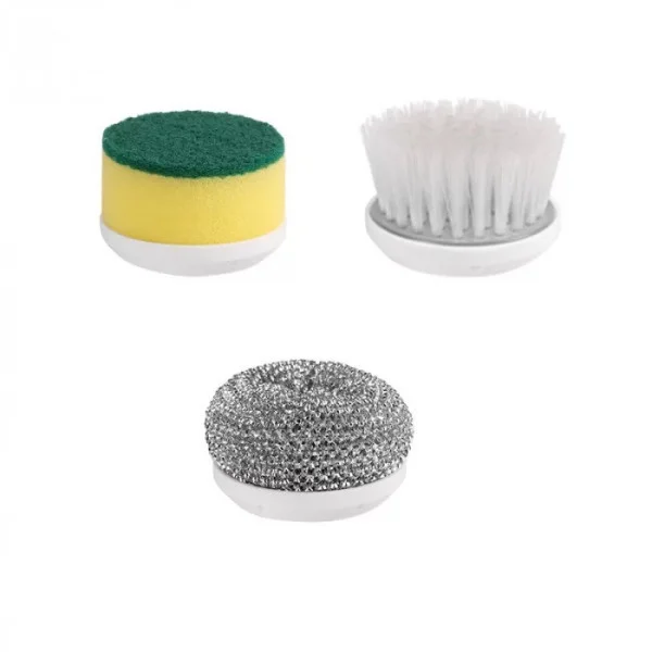 Аккумуляторная щётка для мытья посуды Electric Cleaning Brush с USB и вращающимися насадками
