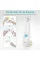 Аккумуляторная щётка для мытья посуды Electric Cleaning Brush с USB и вращающимися насадками