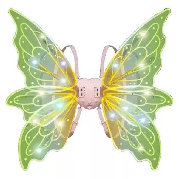 Электрические крылья Феи Shadow Angel N°5 с музыкой и LED подсветкой, на ремешках, 65 см