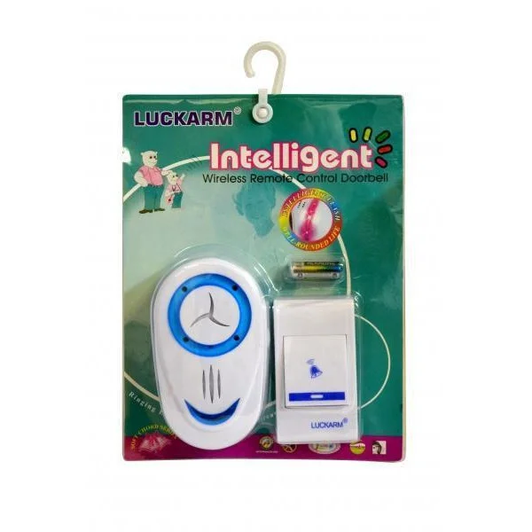 Дверной звонок Luckarm Intelligent 8853 от розетки 220В с беспроводной кнопкой