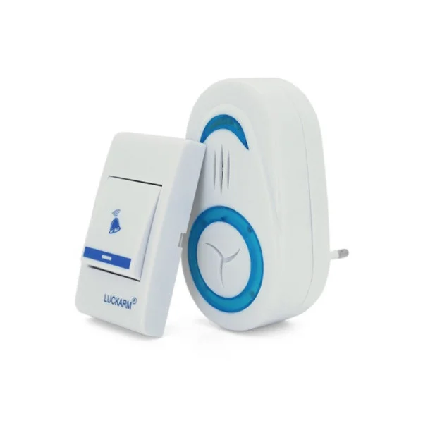 Дверной звонок Luckarm Intelligent 8853 от розетки 220В с беспроводной кнопкой
