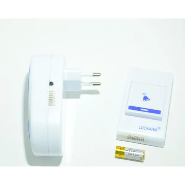 Дверной звонок Luckarm Intelligent 8853 от розетки 220В с беспроводной кнопкой