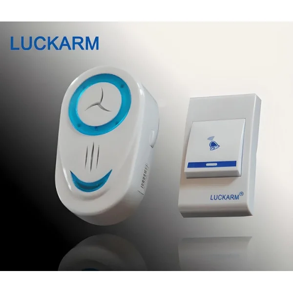 Дверной звонок Luckarm Intelligent 8853 от розетки 220В с беспроводной кнопкой