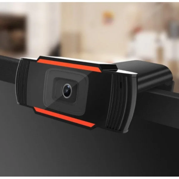 Веб-камера OKey WebCam HD 720P Black/Orange с микрофоном и USB подключением