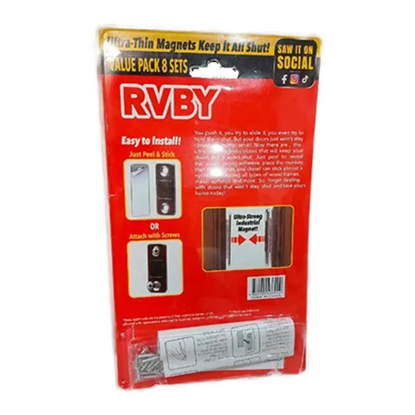 Универсальный магнит для дверей и ящиков VALUE PACK 9436-2 сверхпрочный, латунное покрытие