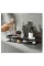Подвесная настенная полка для ванной комнаты STORAGE RACK AND197 с крючками, черная